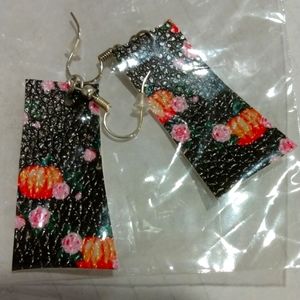 Homemade Halloween earrings